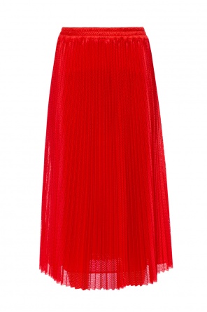 Pleated skirt with perforations, zdjęcie 1 Pleated skirt with perforations od Valentino Red